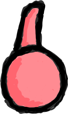 mfers cropped layer headphones: pink headphones